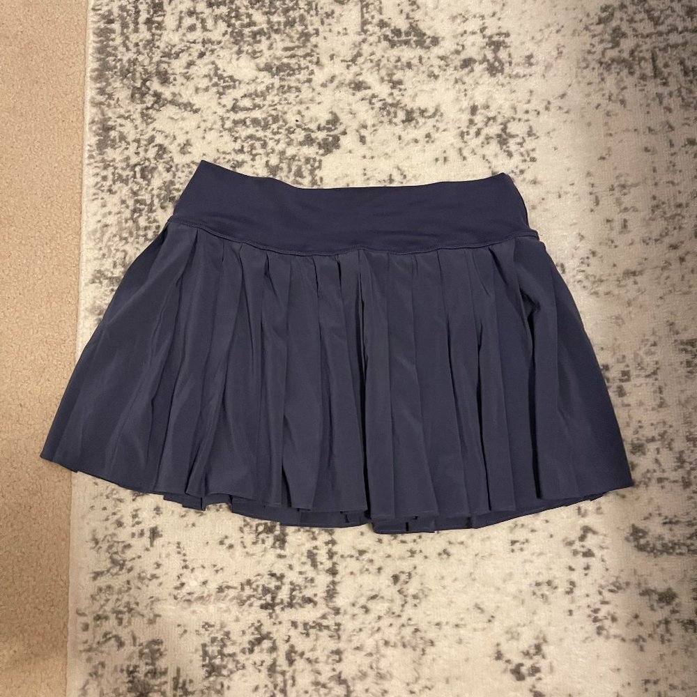 PLEATED NYLON TENNIS SKIRT - BLACK main image 0